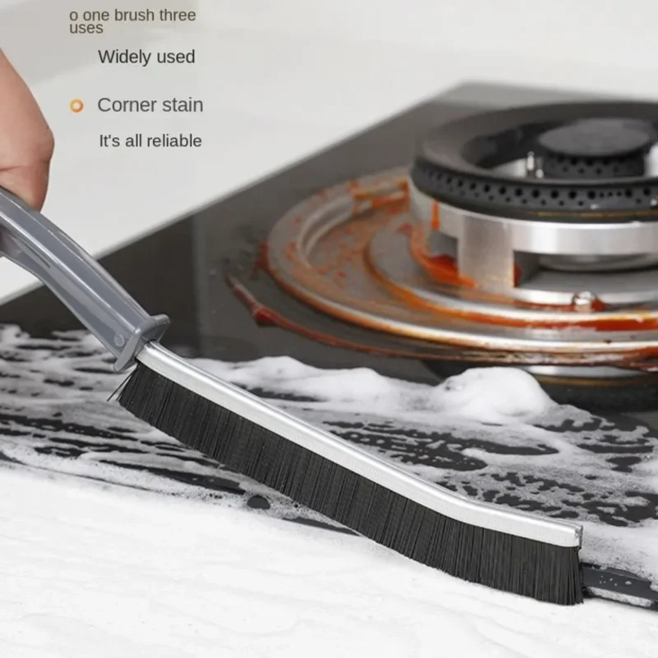 Щітка вузька для плитки та кахлю, щітка для чищення вікон, фото 1