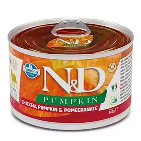 Farmina (Фарміна)  вологий корм для собак дрібних порід КУРКА, ГАРБУЗ, ГРАНАТ,140г