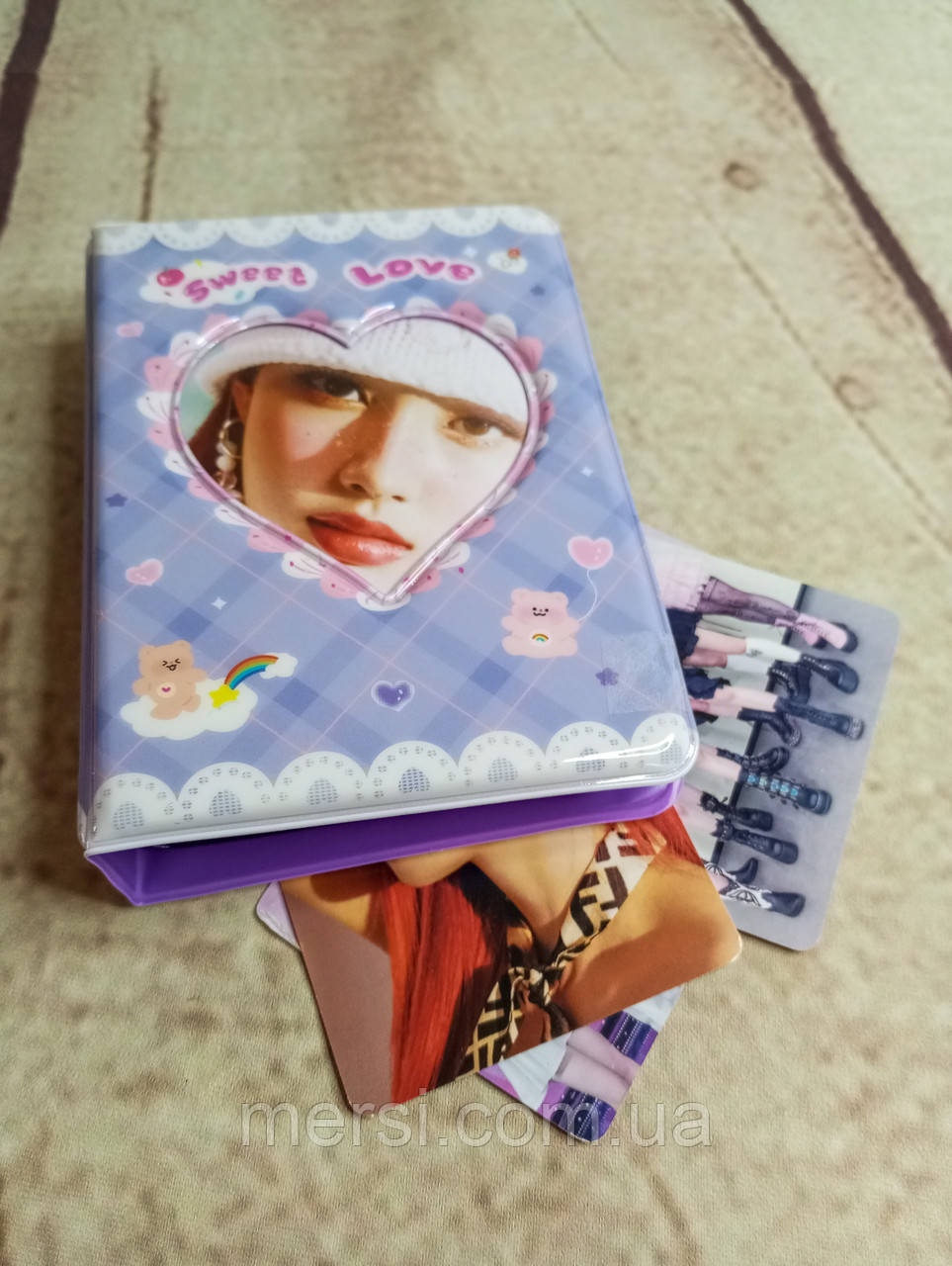 Біндер для фотокарток К-ПОП альбом для карток K-POP lomo card на 40+1 шт №21, фото 1