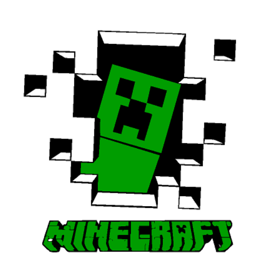 Наліпка на коробку-сюрприз - Minecraft