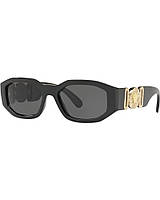 Сонцезахисні окуляри Versace VE4361 Black on Gold/ Dark Grey Unisex