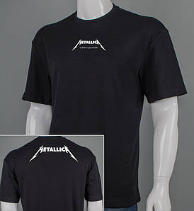 Футболка оверсайз Metallica 3413м (Уп.4шт M-XXL), Чорний