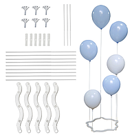 Пластиковая подставка для воздушных шаров, держатель для 6 латексных шаров волна 70 см