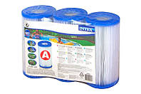 Картридж для фільтру INTEX "А" (Блок з 3 шт), для фільтр-насосів та хлоратора, 29003