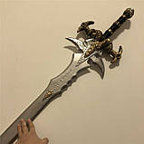 Іграшковий меч короля Артаса 1:1 RESTEQ 100 см. Косплей World of Warcraft, Крижана Скорбота або Фростморн, фото 4