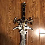 Іграшковий меч короля Артаса 1:1 RESTEQ 100 см. Косплей World of Warcraft, Крижана Скорбота або Фростморн, фото 6