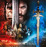 Іграшковий меч короля Артаса 1:1 RESTEQ 100 см. Косплей World of Warcraft, Крижана Скорбота або Фростморн, фото 9