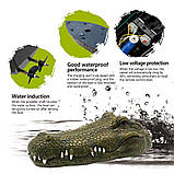 Катер крокодил, р/к плаваюча голова крокодила, іграшка з імітацією голови крокодила Flytec V002 2,4G, фото 5