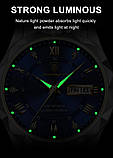 Наручний кварцовий годинник Poedagar 41 мм. Стрілочний годинник Poedagar. Наручний годинник нерж сталь, фото 5