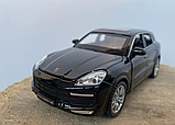 Модель автомобіля Porsche Cayenne. Металева машинка, інерційна машинка Порш Кайєн чорний 1:32, фото 5