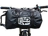 Водонепроникна сумка на кермо велосипеда. Сумка на раму велосипед NewBoler. Аксесуари сумки для велосипеда, фото 4