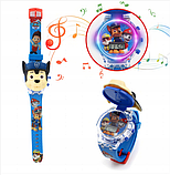 Дитячий наручний годинник з музикою та світловими ефектами Чейз Щенячий патруль, фото 3
