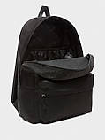 Рюкзак Vans чорний із аплікацією 22 л. Vans Realm Backpack Black, фото 2