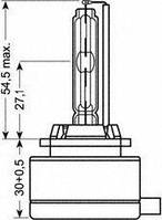 66140CLC OSRAM ЛАМПА D1S 35W PK32d-2 FS XENARC CLASSIC