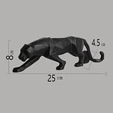 Статуетка Чорна пантера RESTEQ. Фігурка для інтер`єру Чорна пантера 25*4,5*8 см, фото 2