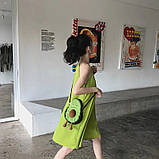 Сумочка Авокадо RESTEQ 23 см. Мила сумочка у формі авокадо. Сумочка-іграшка Авокадо, фото 2