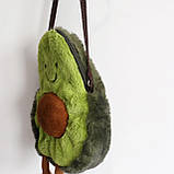 Сумочка Авокадо RESTEQ 23 см. Мила сумочка у формі авокадо. Сумочка-іграшка Авокадо, фото 5