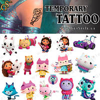 Детские татуировки Gabbys Dollhouse Tattoo Set