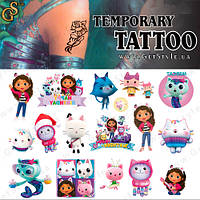 Детские татуировки Gabbys Dollhouse Tattoo Set