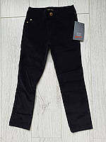 Вельветовые черные детские штаны, 104 см