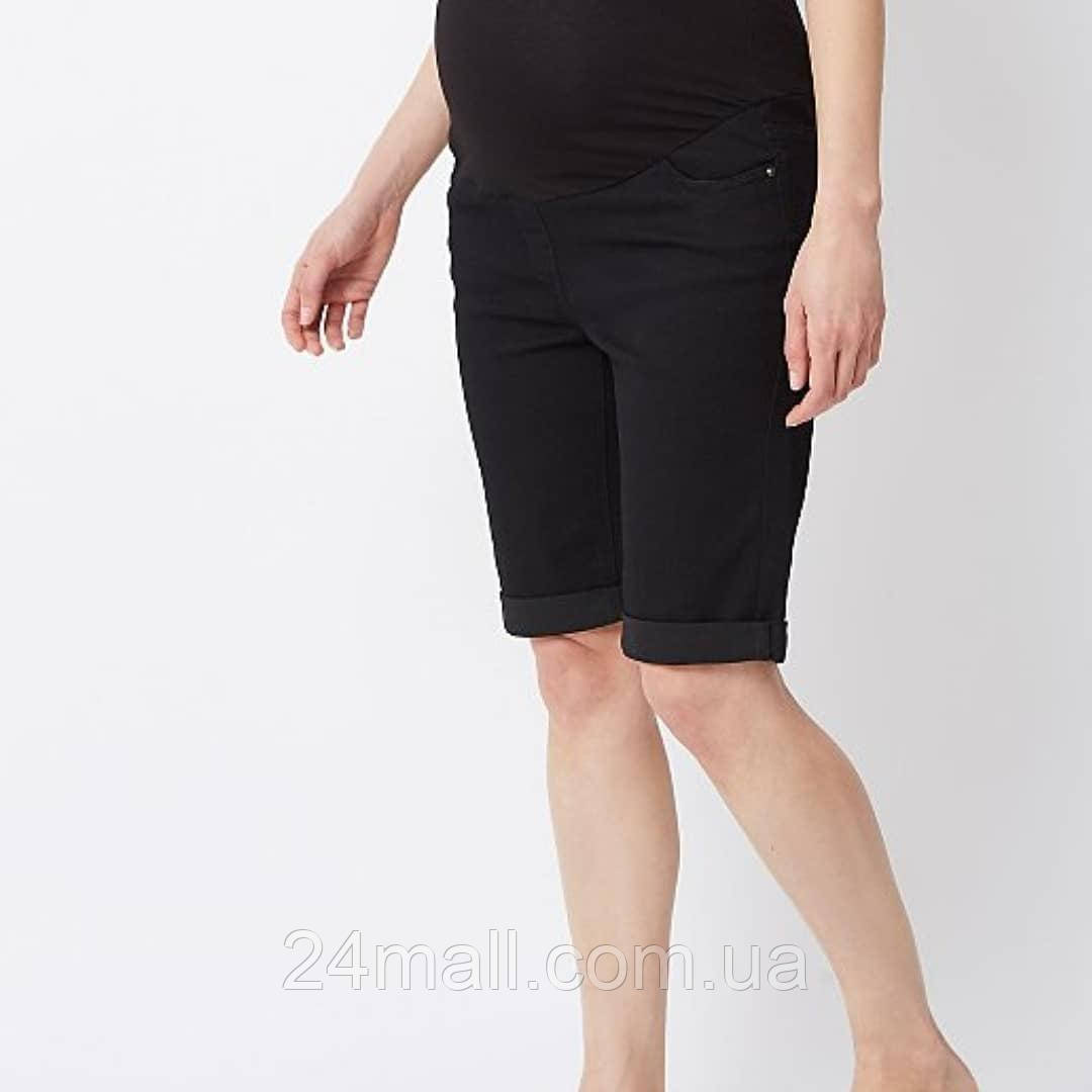 Чорні джинсові шорти для вагітних, S/M