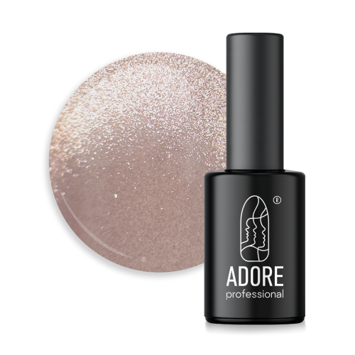 Гель-лак для нігтів Adore professional "котяче око" е-05, коричнево-бежевий, 8 мл