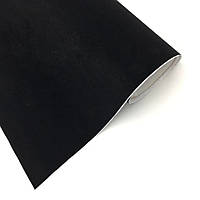 Алькантара самоклеюча для авто чорна , самоклеюча автомобільна тканина 100см*1,42 см