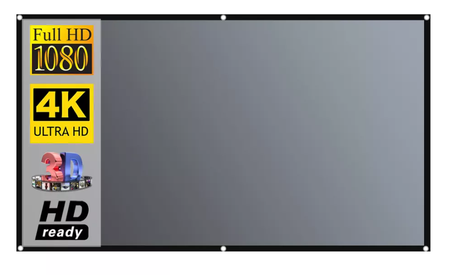 Світловідбивна тканина для екрана проєктора, 84 дюйми, Athand