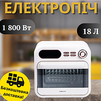 Духовка электрическая Sokany SK-10003 настольная 1800 Вт для дачи, Электропечь 18 л для приготовления блюд