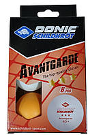 Мяч настольный теннис DONIC Advantgarde 40+ 3stars 6шт белый+оранжевый