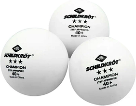 М'ячі для настільного тенісу DONIC Champion 40+ 3stars 3шт білий