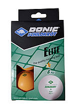 М'ячі для настільного тенісу DONIC Elite 1star 40+ 6шт