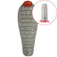 Спальный мешок Big Agnes Pluton UL 40 (850 DownTek) Regular Gray/Pumpkin Left (021.0180)