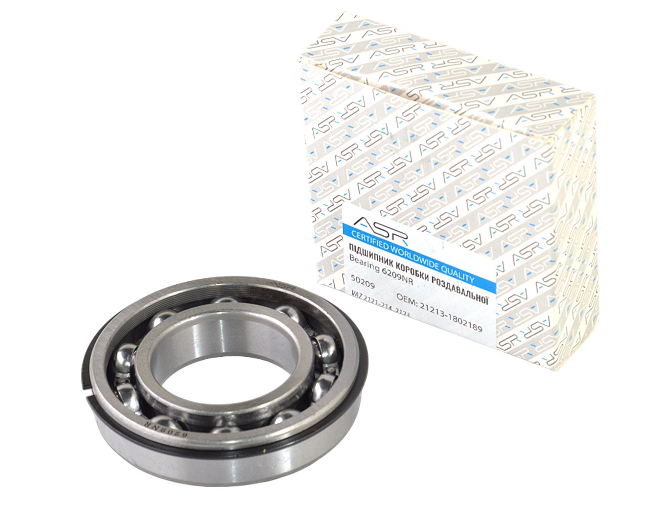 Підшипник коробки роздавальний ВАЗ 2121-214, 2123 диференціал, передня та задня опора 50209 (6209N), фото 1