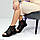 Ультра модні літні черевики люкс базовий колір чорний, фото 8