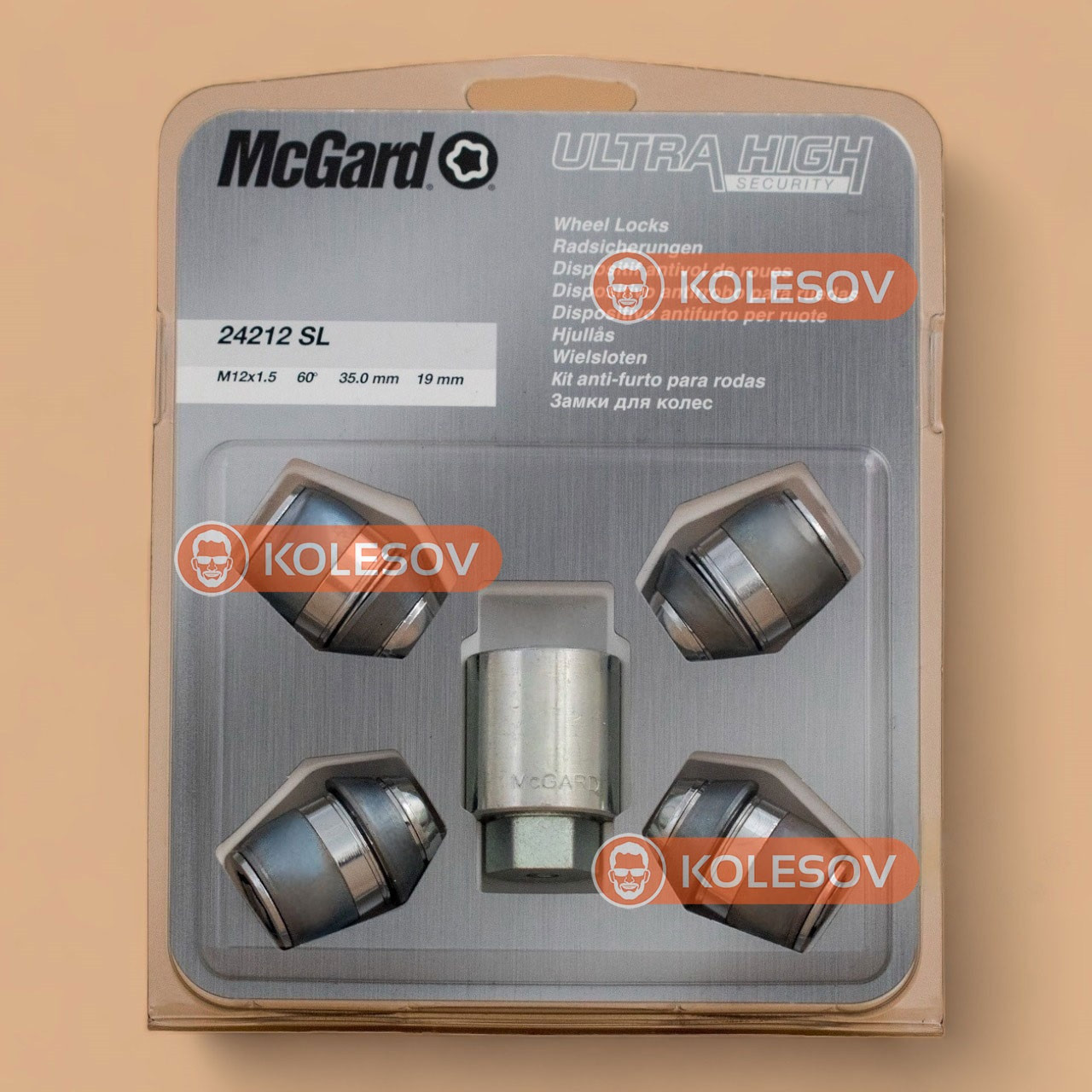 Секретки на колеса McGard 24212 SL Гайки секретки для дисків OEM Ford, фото 1