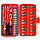 Набір інструментів торцеві головки MAXION 46 одиниць Cr-V 1/4" MXTL-PC46, фото 3
