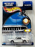 Машинка Hot Wheels Premium - '68 Mustang - 2002 Motor City Classics - Real Riders - 55561