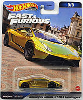 Машинка Hot Wheels Premium - Lamborghini Gallardo LP 570-4 Superleggera - 2023 Fast & Furious (5/5) - HMG52