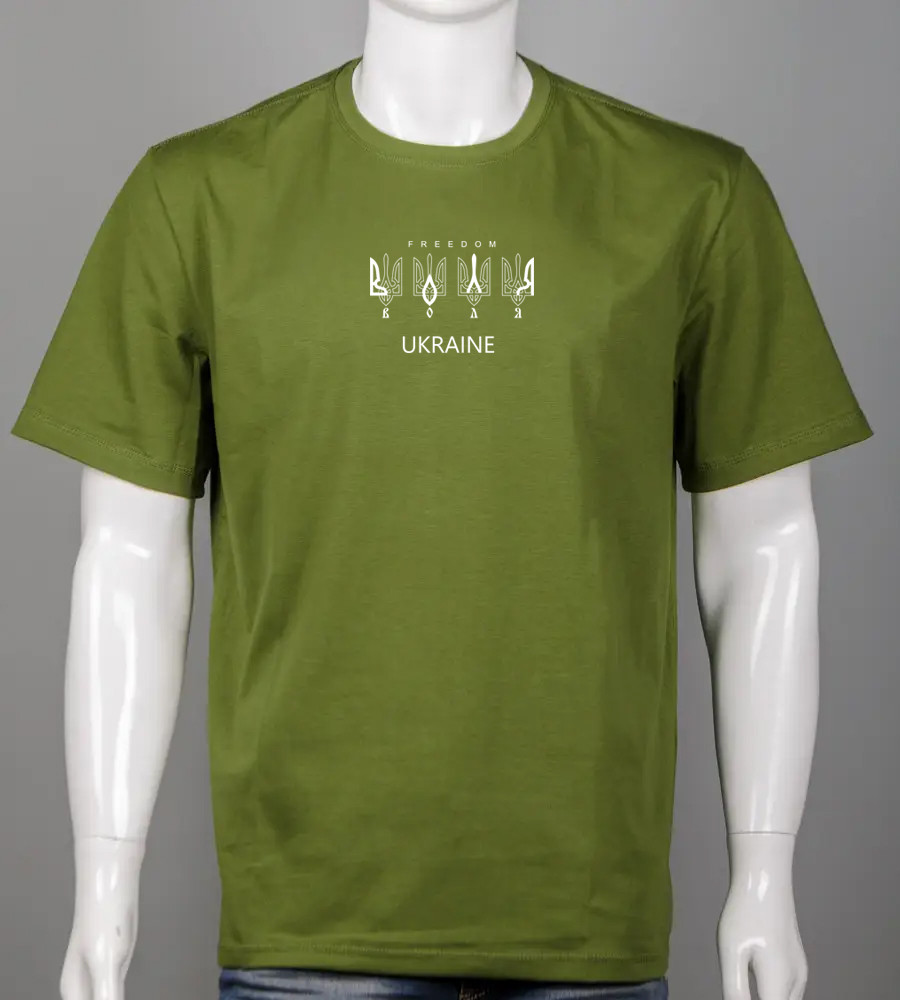Футболка батал Воля 2307б (Уп.4шт 3XL,4XL), Світлий хакі