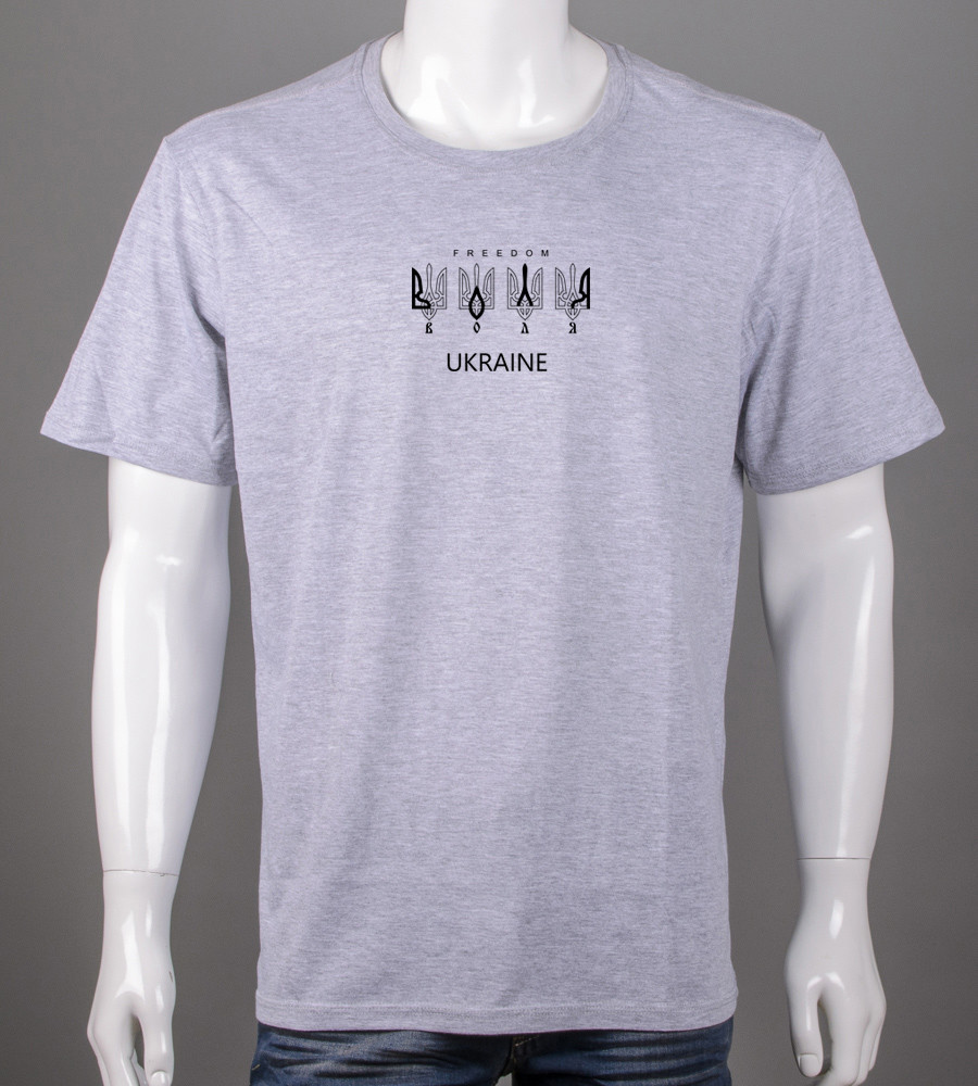 Футболка батал Воля 2307б (Уп.4шт 3XL,4XL), Св.Сірий меланж