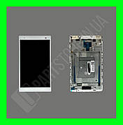 Дисплей Lenovo Tab 4 8 Plus (TB-8704X) із сенсором та рамкою, білий (оригінальні комплектуючі)