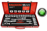 Набор инструментов торцевые головки MAXION 25 единиц Cr-V 1/2 MXTL-MC24