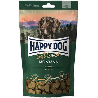Ласощі Happy Dog Soft Snack Montana закуски з кониною для собак середніх і великих порід 100 г
