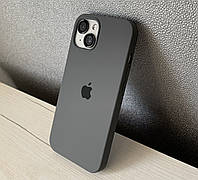 Чехол Silicone Case Full с закрытым низом для Apple iPhone 13 серый графит