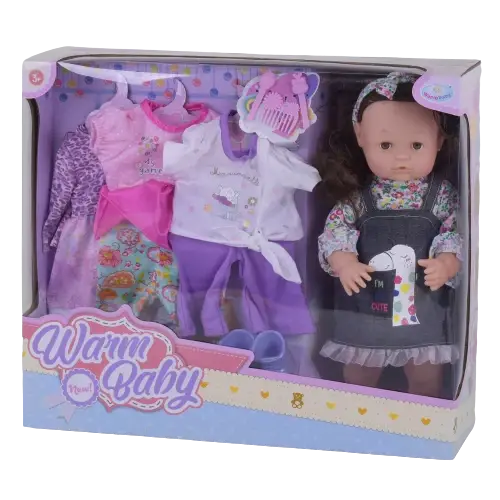 Лялька, Пупс WARM BABY 39 СМ з одягом RT 05081-2