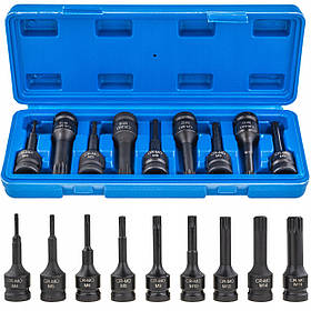 Набір ударних біт 1/2" SPLINE (M4-M16) 9 шт. Vorfal V08063