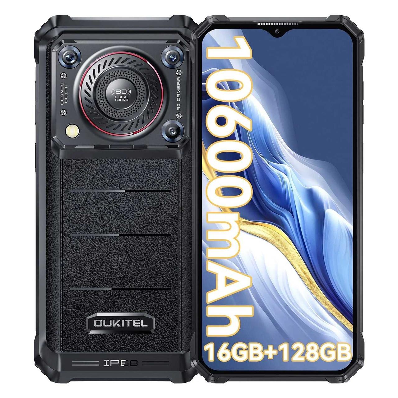 Cмартфон Oukitel WP36 NFC 8/128GB 10600мАч IP68 ДИНАМІК 3,5 ВТ, фото 1