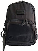 Рюкзак детский школьный большой из ткани с отделом для ноутбука 3606 черный