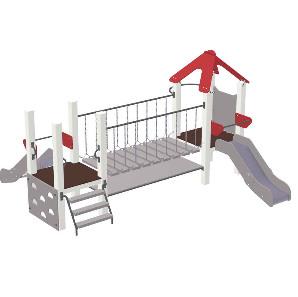 Ігровий комплекс для дитячих майданчиків Mister Cat з гіркою 1,5, Kidigo, 11014,15, фото 1